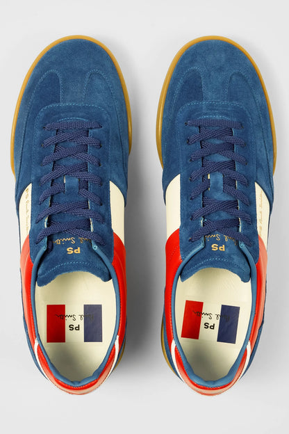 PAUL SMITH PS DOVER SUEDE LOW TOP TRAINERS FRANCE FLAG COLOUR RRP £225 BNIB
