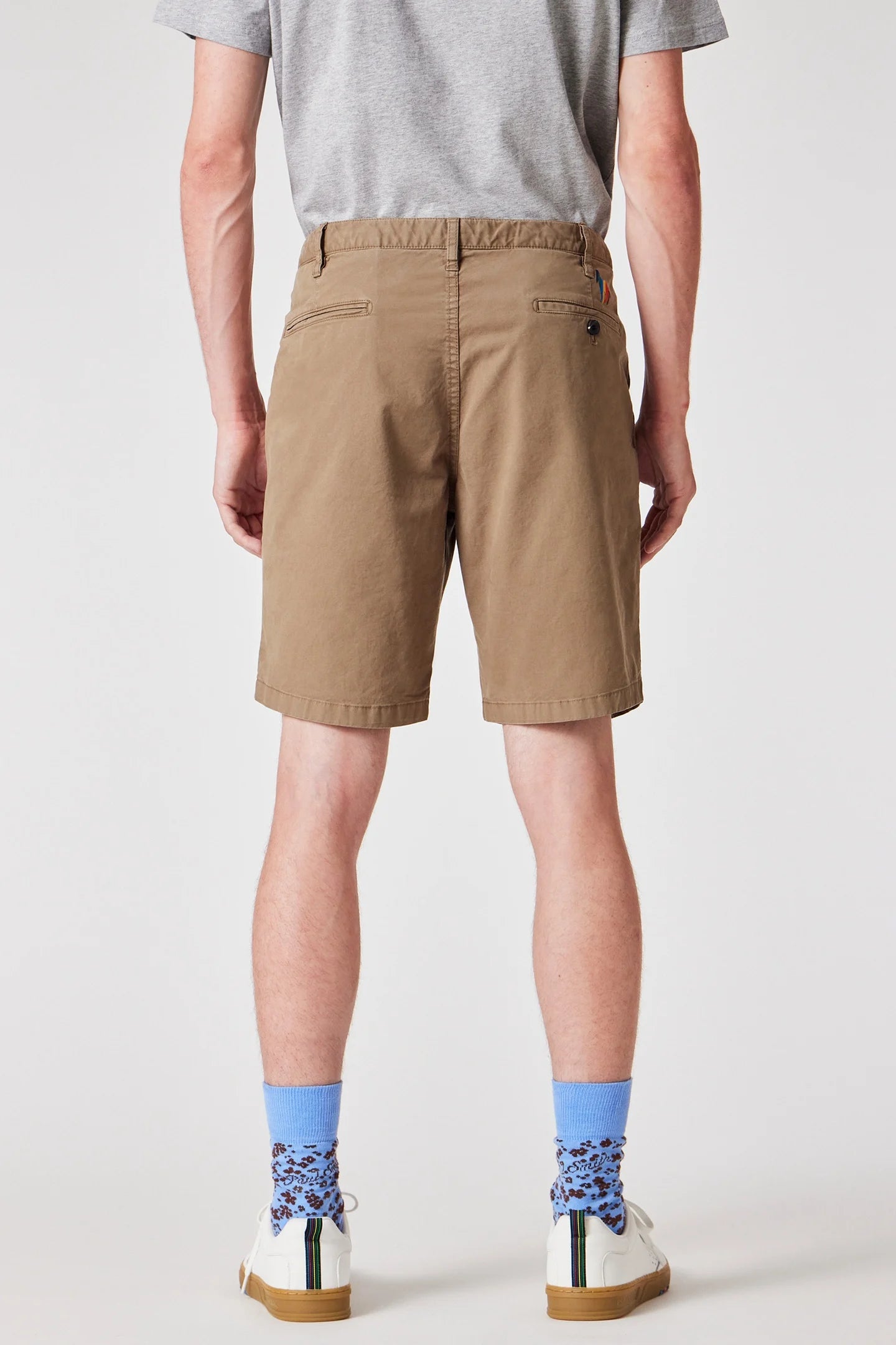PAUL SMITH PS TAILORED ZEBRA LOGO CHINO SHORTS TAN BROWN RRP £150 BNWT