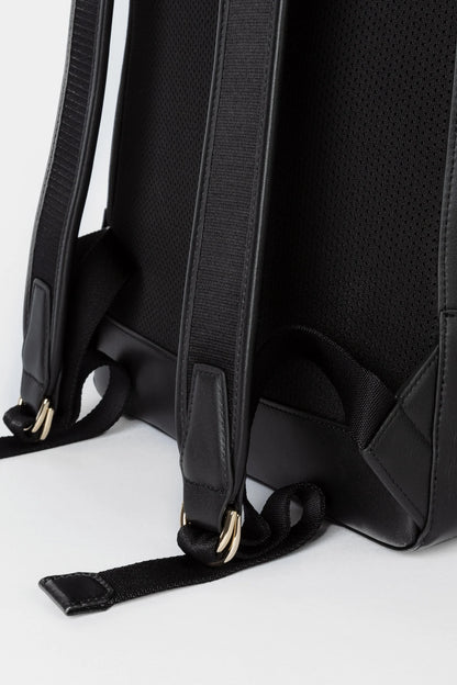 PAUL SMITH MAINLINE CALF LEATHER SIGNATURE STRIPE BACKPACK BLACK RRP £650 BNWT