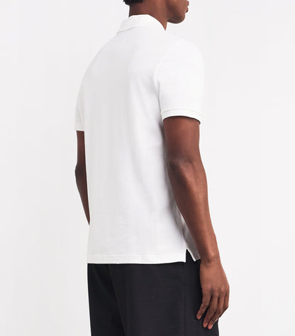 MOOSE KNUCKLES EVERETT PIQUE COTTON POLO SHIRT WHITE 2XL RRP £130 BNWT
