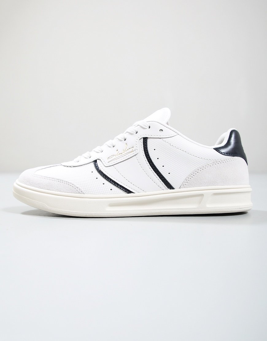 FRED PERRY B4 LEATHER TRAINERS SNOW WHITE UK 10 RRP £85 BNIB