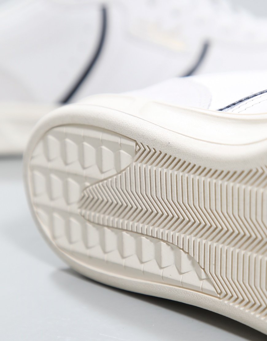 FRED PERRY B4 LEATHER TRAINERS SNOW WHITE UK 10 RRP £85 BNIB
