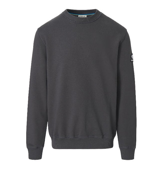 SANDBANKS BADGE LOGO COTTON FLEECE SWEATSHIRT ANTHRACITE GREY 4XL RRP £155 BNWT