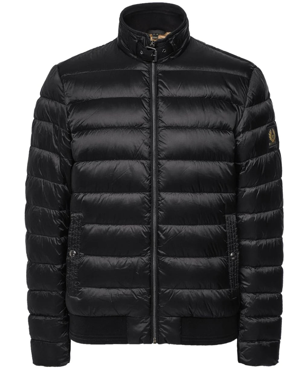 BELSTAFF CIRCUIT DOWN PUFFA BOMBER JACKET BLACK UK48 4XL RRP £350 NEW