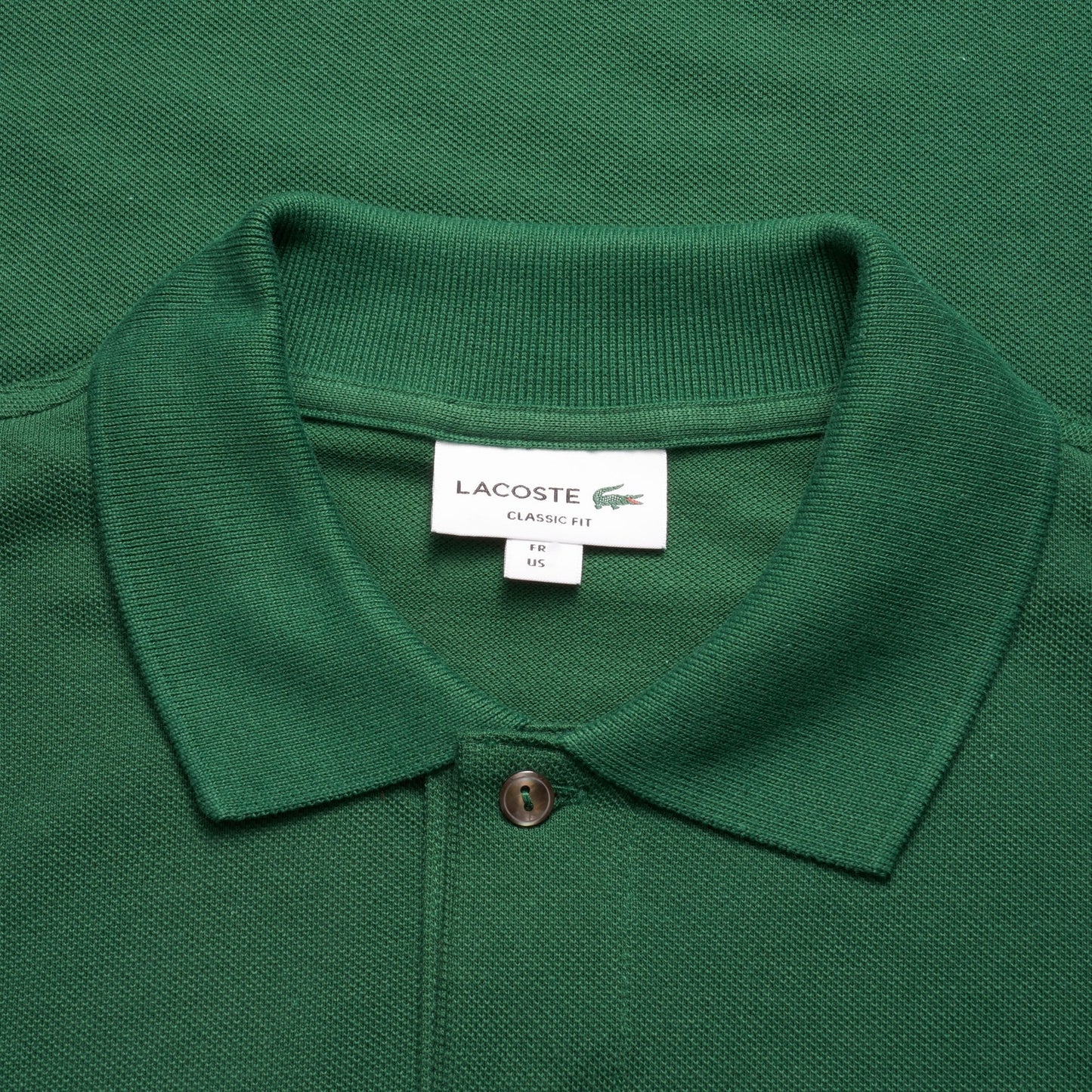 LACOSTE CLASSIC PETIT PIQUE COTTON POLO SHIRT GREEN SIZE RRP £95 BNWT