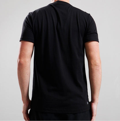 LACOSTE CREW NECK LARGE CROC LOGO COTTON T-SHIRT BLACK/GREEN 2XL RRP £60 BNWT