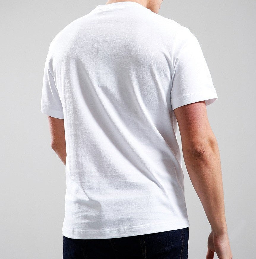 LACOSTE HEAVYWEIGHT COTTON LOGO T-SHIRT WHITE XL RRP £65 BNWT