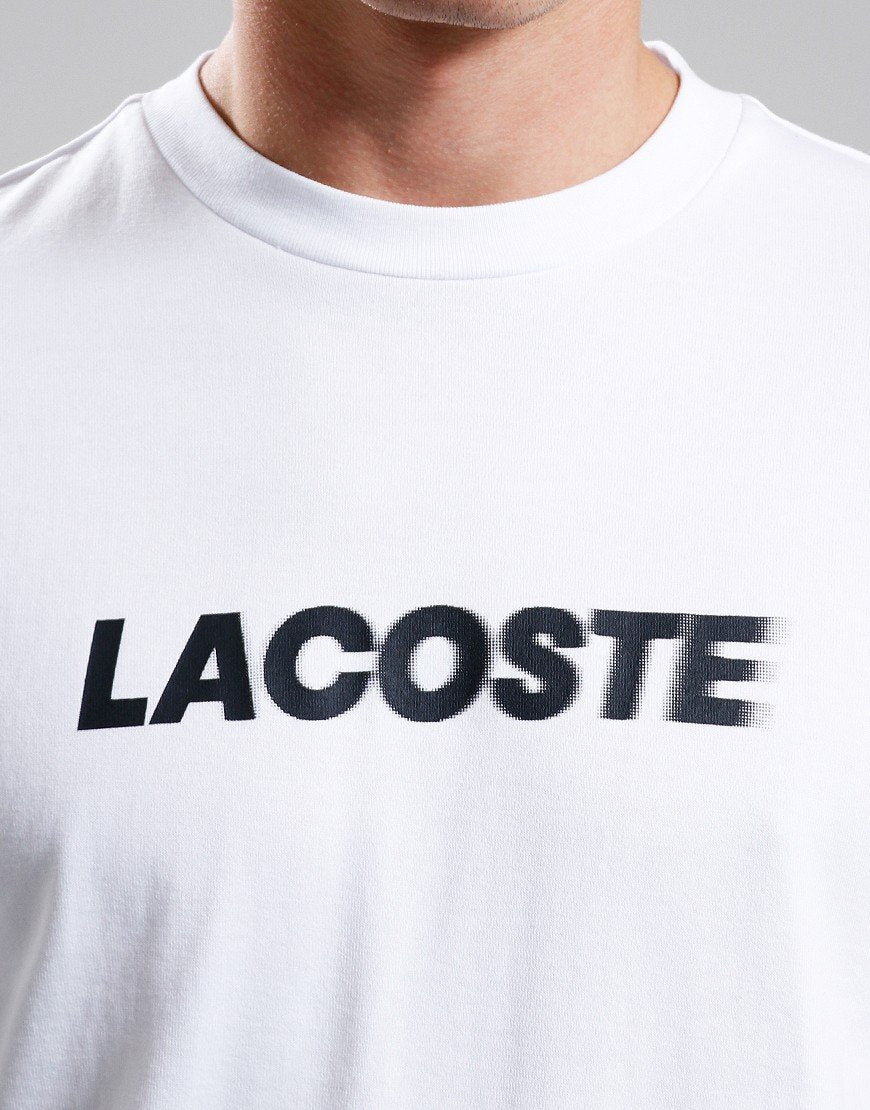 LACOSTE HEAVYWEIGHT COTTON LOGO T-SHIRT WHITE XL RRP £65 BNWT