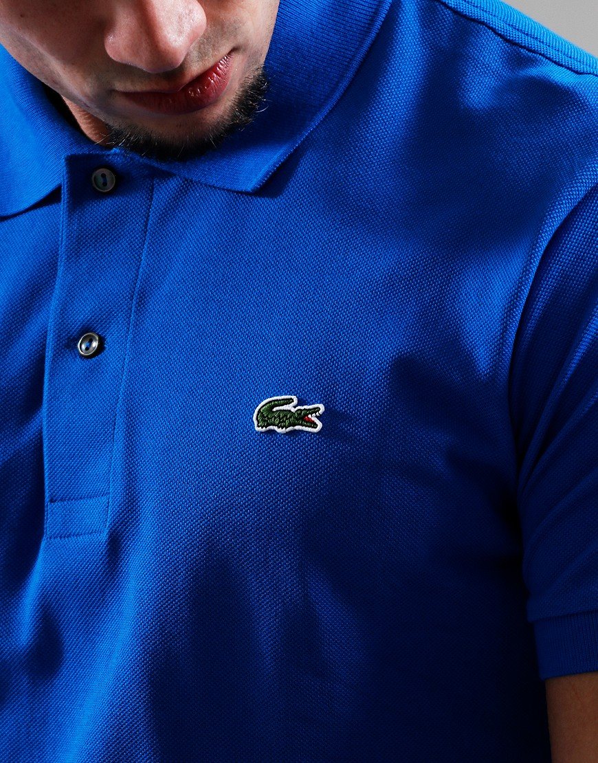 LACOSTE CLASSIC PETIT PIQUE COTTON POLO SHIRT GIPSY BLUE RRP £95 BNWT