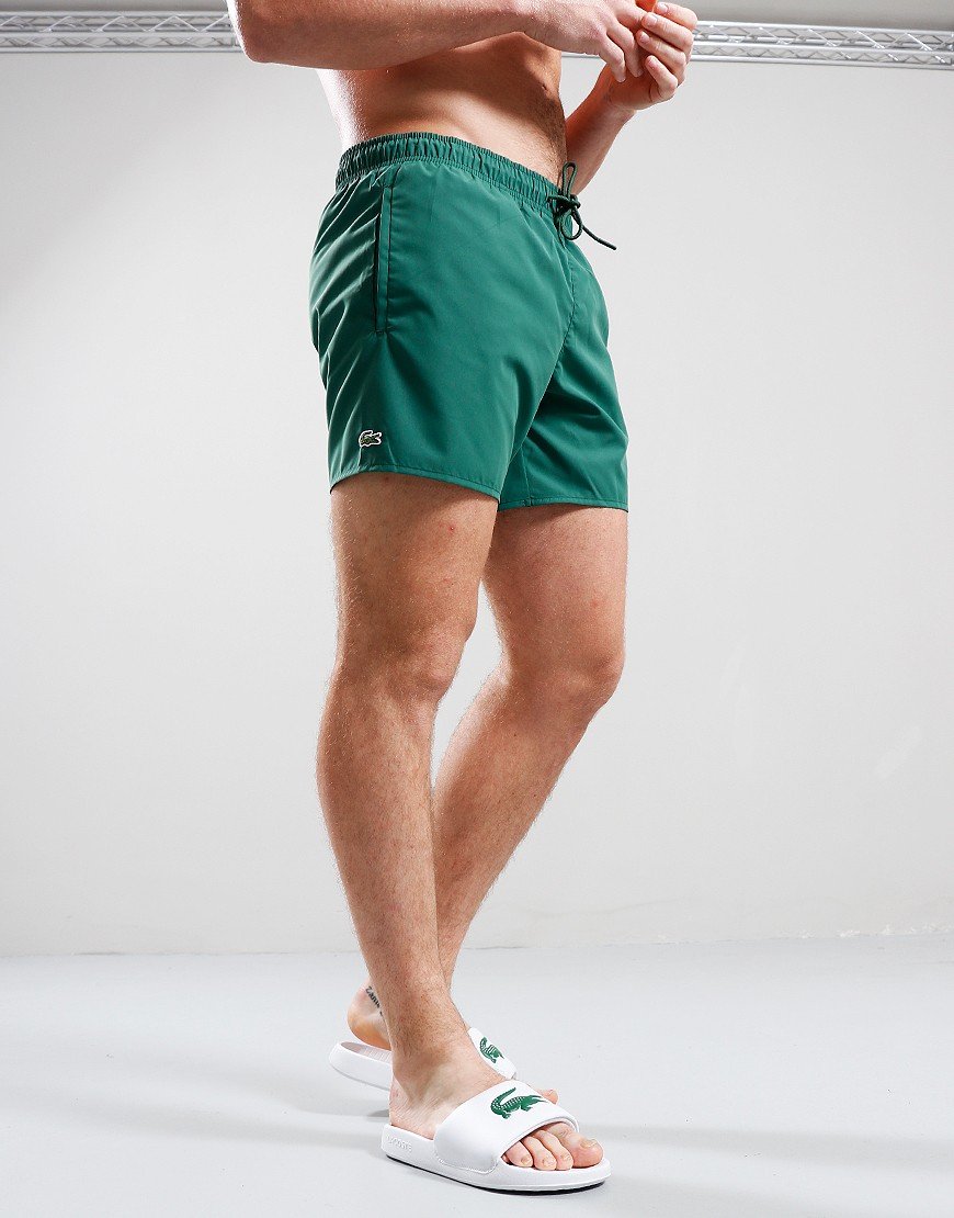 LACOSTE CROC LOGO CLASSIC SWIM SHORTS GREEN RRP £70 BNWT