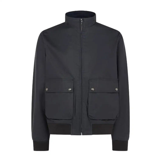 BELSTAFF BASE WAXED COTTON BOMBER JACKET BLACK RRP £349 BNWT