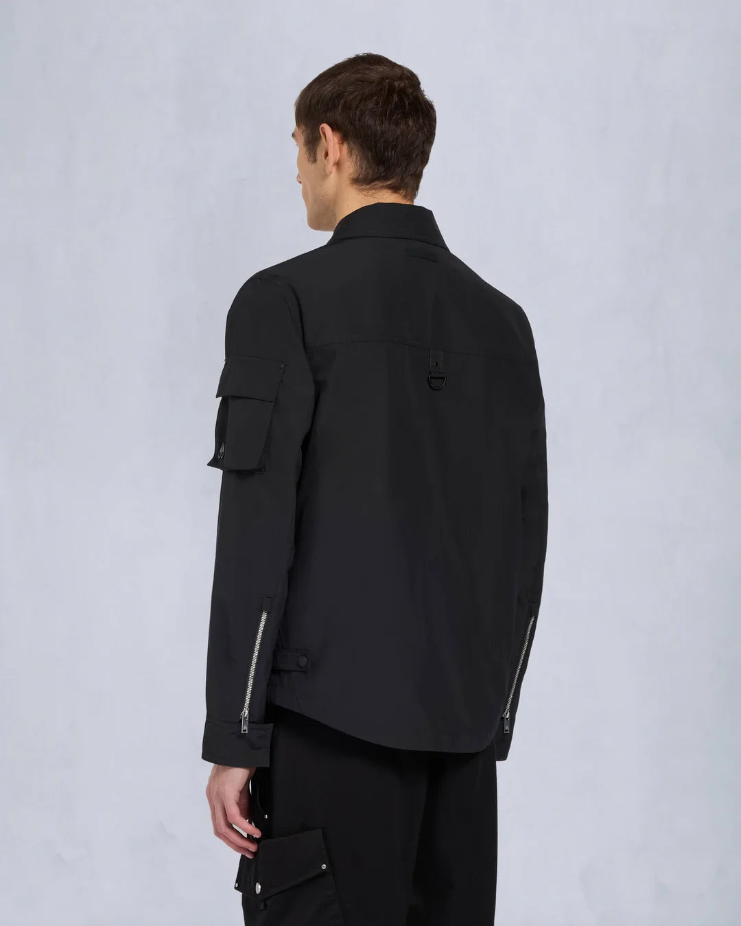 MOOSE KNUCKLES CHARLESBOURG MEMORY SHELL JACKET BLACK LARGE RRP £295 BNWT