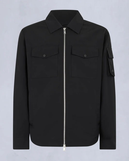 MOOSE KNUCKLES CHARLESBOURG MEMORY SHELL JACKET BLACK LARGE RRP £295 BNWT