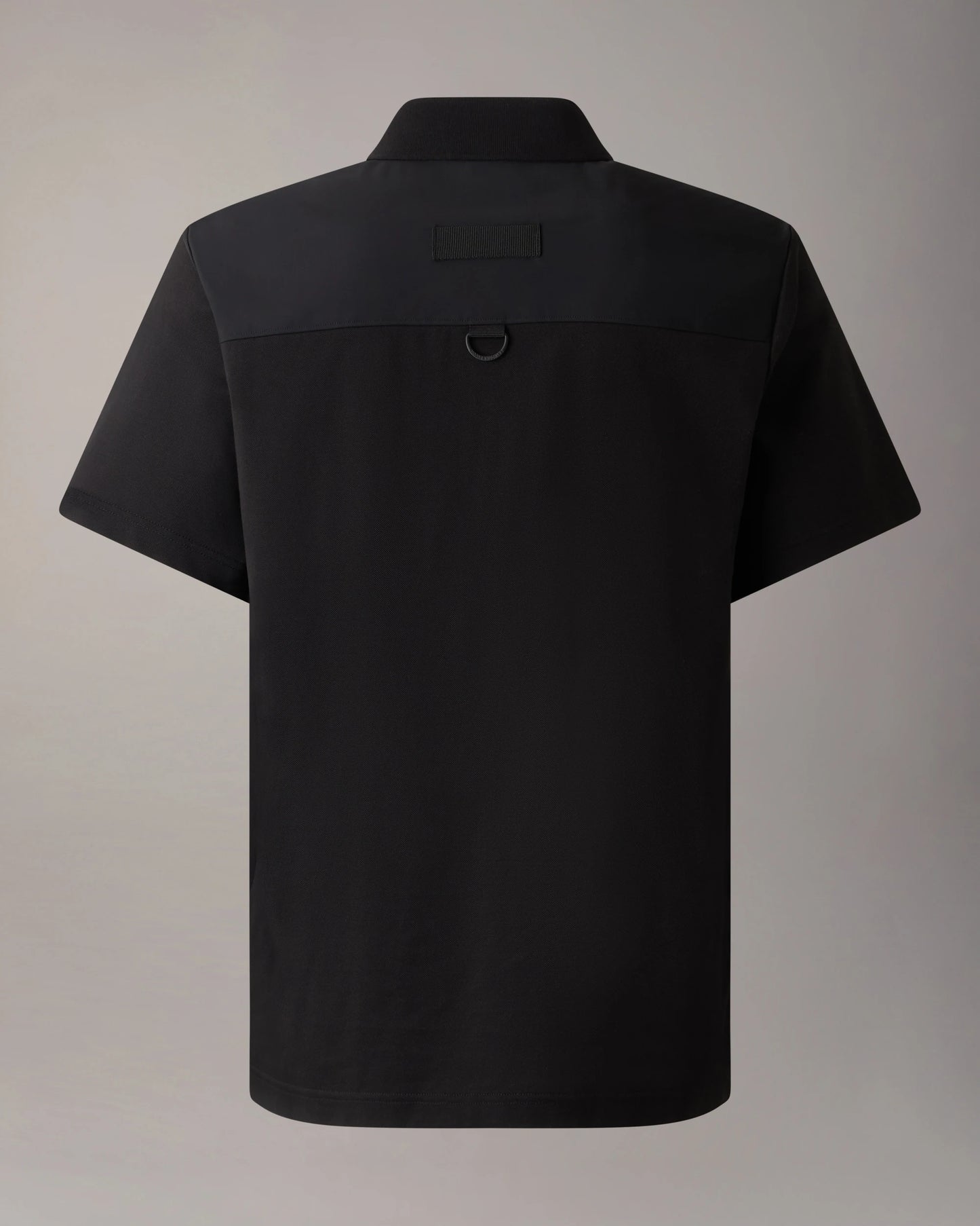 MOOSE KNUCKLES DALON PIQUE COTTON POCKET POLO SHIRT BLACK RRP £150 BNWT