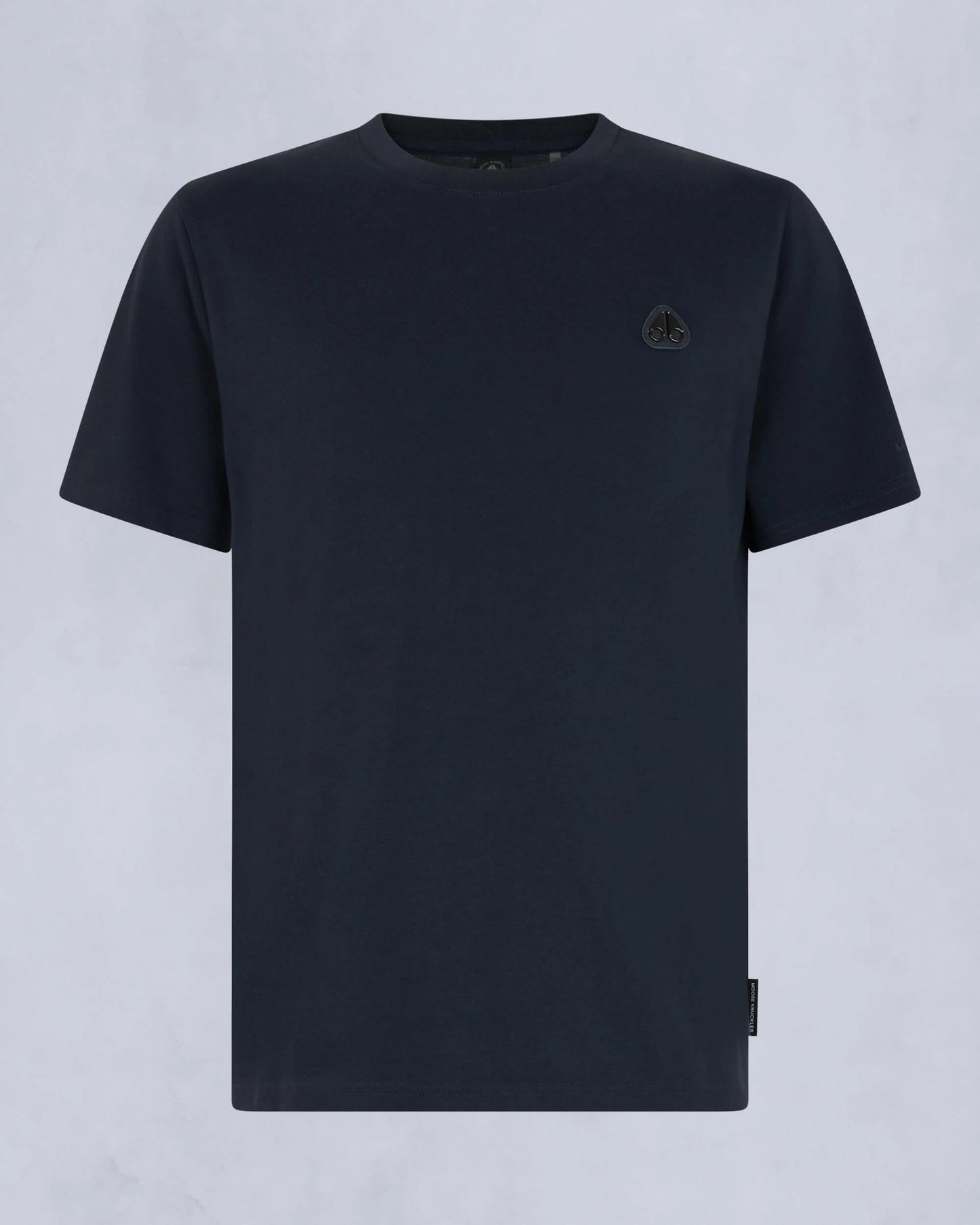 MOOSE KNUCKLES CRESCENT COTTON T-SHIRT NAVY BLUE M RRP £90 BNWT