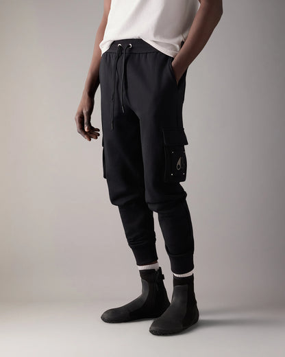 MOOSE KNUCKLES HARTSFIELD CARGO JOGGERS SWEATPANTS BLACK XL RRP £250 BNWT
