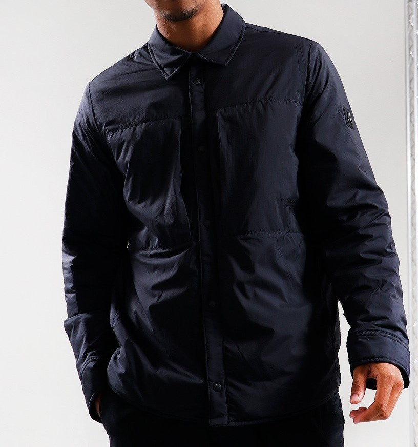 MOOSE KNUCKLES ASH LIGHTWEIGHT PADDED SHIRT JACKET BLACK LARGE RRP £395 BNWT