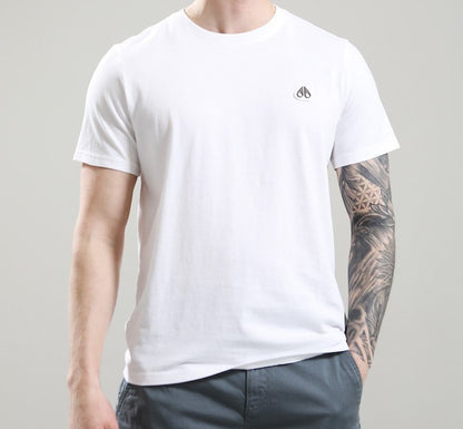 MOOSE KNUCKLES CRESCENT COTTON T-SHIRT WHITE 2XL RRP £90 BNWT