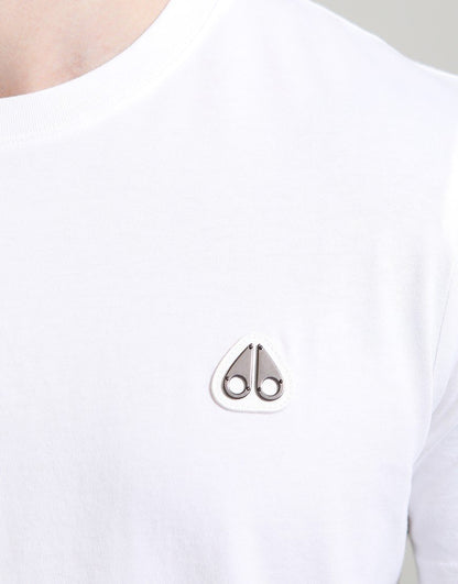 MOOSE KNUCKLES CRESCENT COTTON T-SHIRT WHITE 2XL RRP £90 BNWT