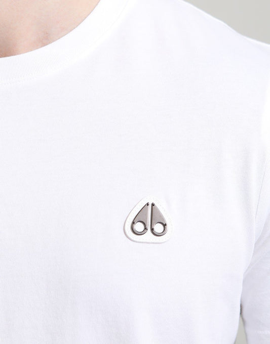 MOOSE KNUCKLES CRESCENT COTTON T-SHIRT WHITE 2XL RRP £90 BNWT