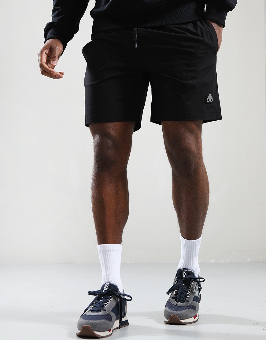 MOOSE KNUCKLES METAL LOGO SWIM SHORTS BLACK XL RRP £150