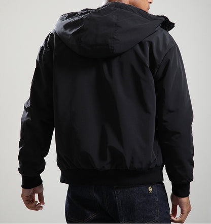 MOOSE KNUCKLES ROLAND REVERSIBLE HOODED FAUX FUR/SHELL JACKET BLACK RRP £550 BNWT