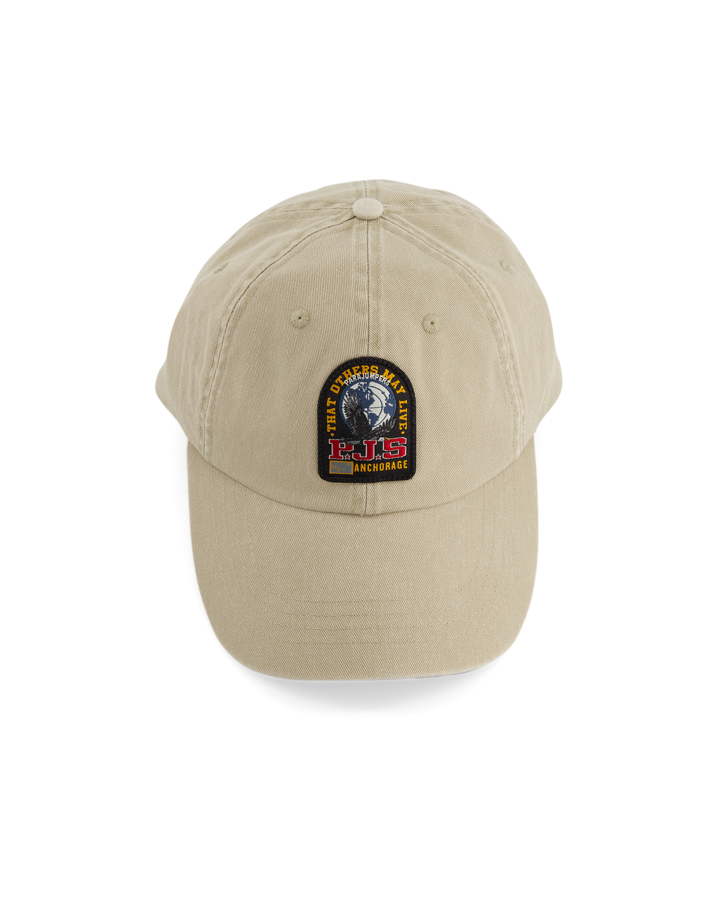 PARAJUMPERS LOGO PATCH COTTON BASEBALL CAP SAFARI BEIGE RRP £55 BNWT