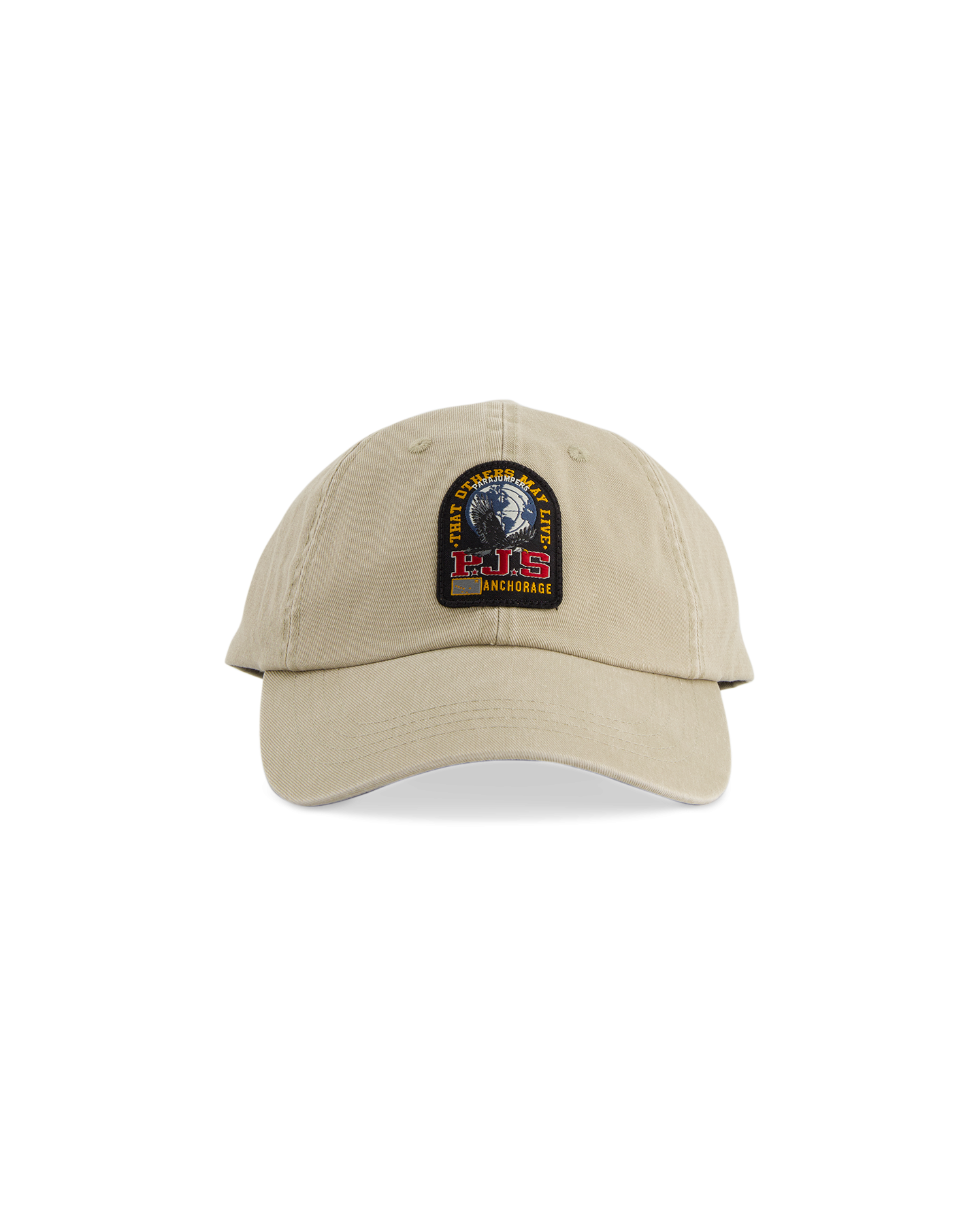 PARAJUMPERS LOGO PATCH COTTON BASEBALL CAP SAFARI BEIGE RRP £55 BNWT
