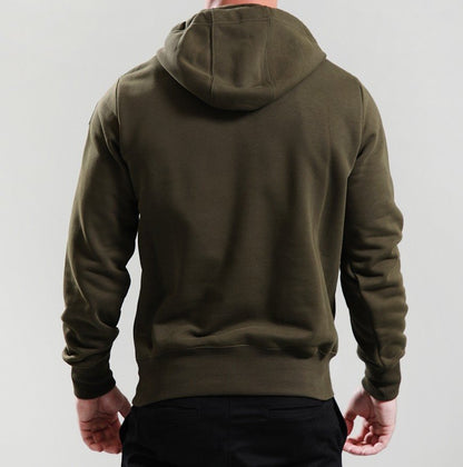 PARAJUMPERS EVEREST COTTON FLEECE HOODIE SWEATSHIRT DEEP MOSS GREEN RRP £185 BNWT