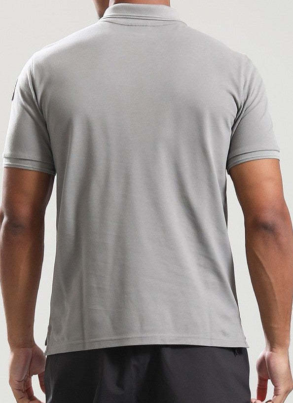 PARAJUMPERS GANGAPUMA PIQUE COTTON POLO SHIRT NOWHERE GREY 3XL RRP £100 BNWT