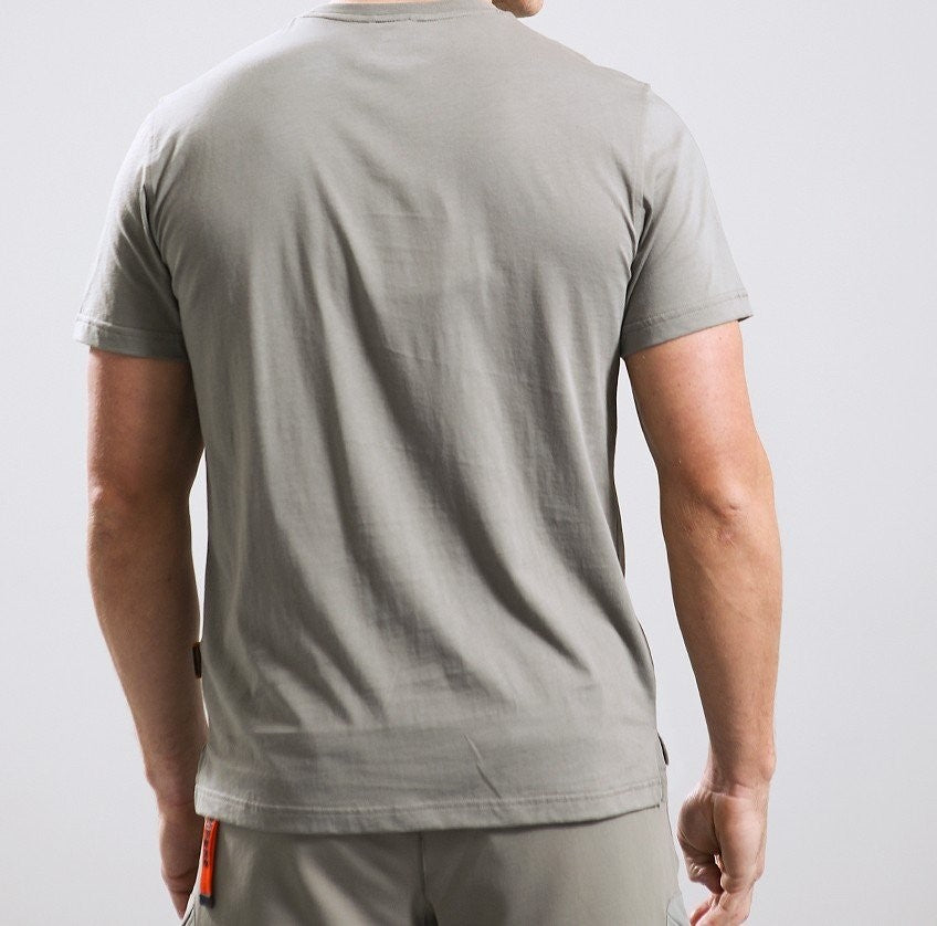 PARAJUMPERS MOJAVE PATCH LOGO POCKET T-SHIRT NOWHERE BEIGE M RRP £105 BNWT