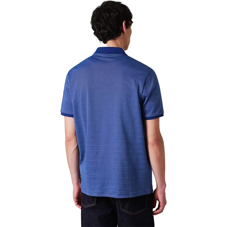 PAUL SMITH PS TEXTURED COTTON POLO SHIRT COBALT BLUE MEDIUM RRP £125 BNWT