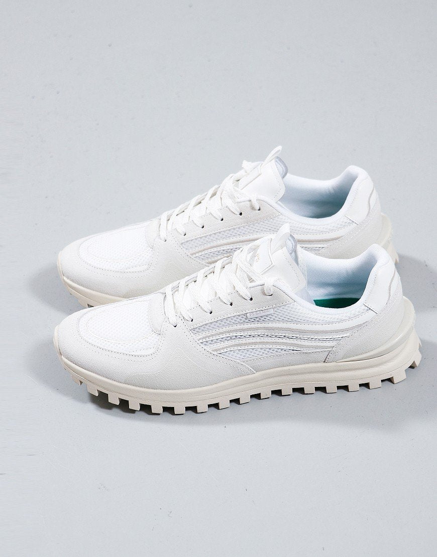 PAUL SMITH PS MARINO MIXED MEDIA LOW TOP TRAINERS WHITE RRP £195 BNIB
