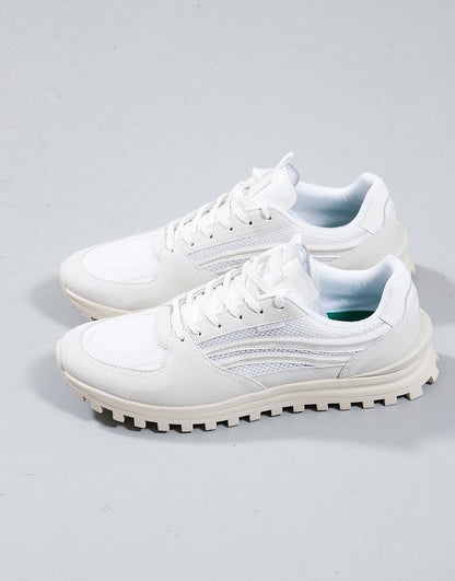 PAUL SMITH PS MARINO MIXED MEDIA LOW TOP TRAINERS WHITE RRP £195 BNIB