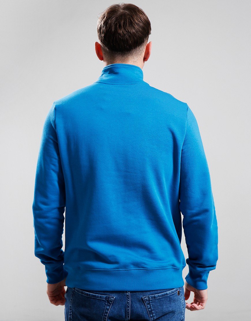 PAUL SMITH PS COTTON FLEECE QUARTER ZIP SWEATSHIRT PETROL GREEN 2XL RRP £135 NEW