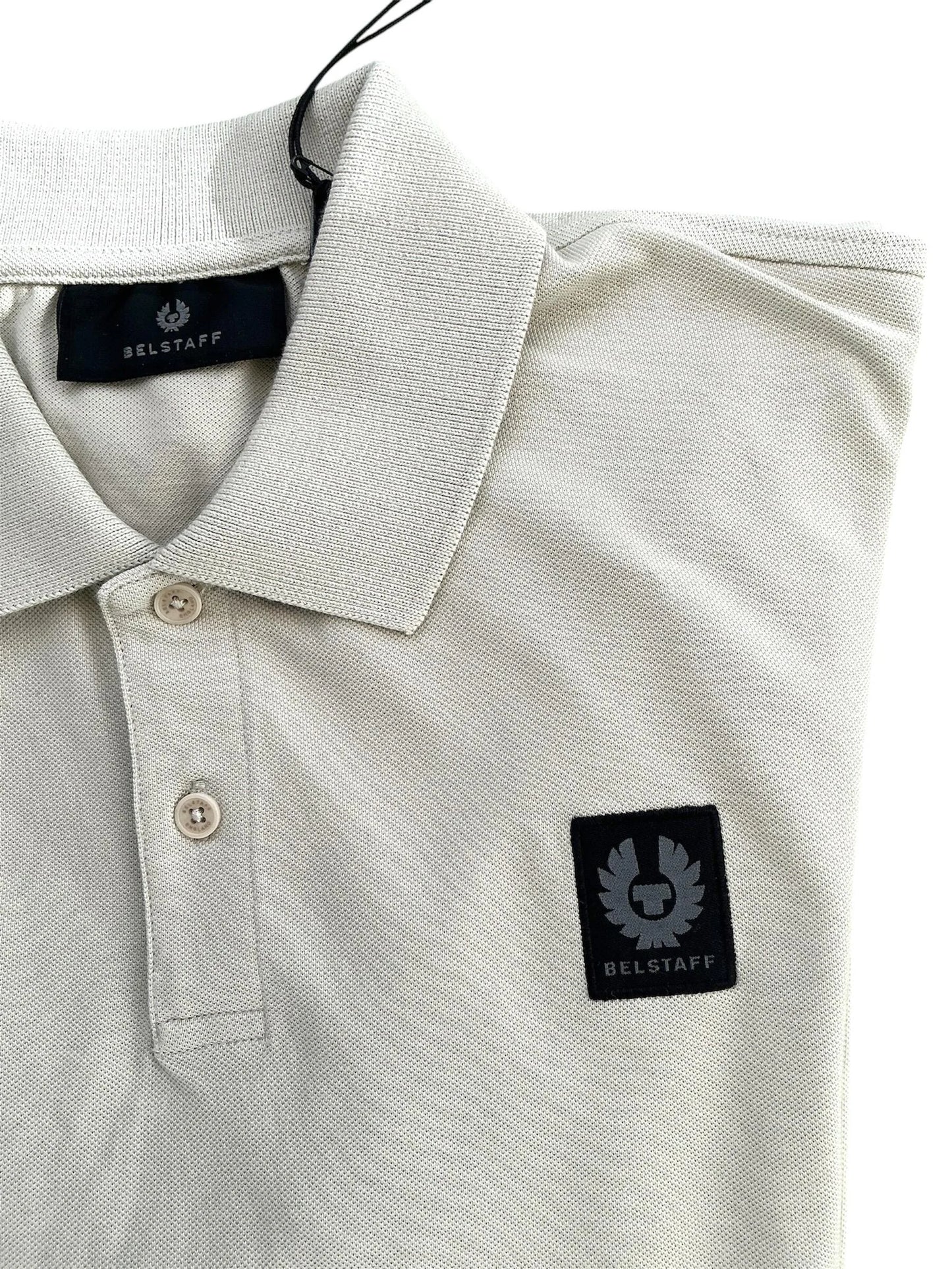 BELSTAFF STEWARTON PIQUE COTTON LONG SLEEVE POLO SHIRT SHELL XL RRP £110 BNWT