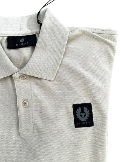 BELSTAFF STEWARTON PIQUE COTTON LONG SLEEVE POLO SHIRT SHELL RRP £110 BNWT