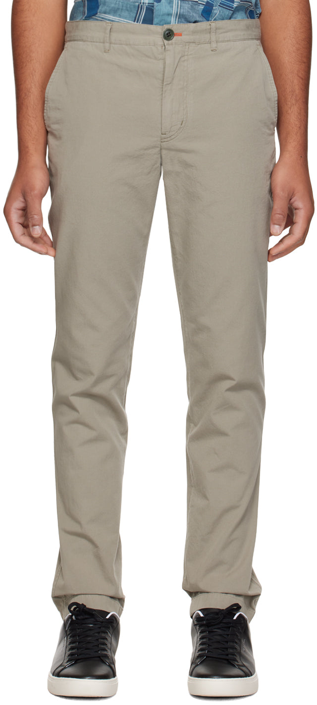 PAUL SMITH PS PATCH CHINO TROUSERS LIGHT KHAKI GREEN 38REG RRP £175 NEW