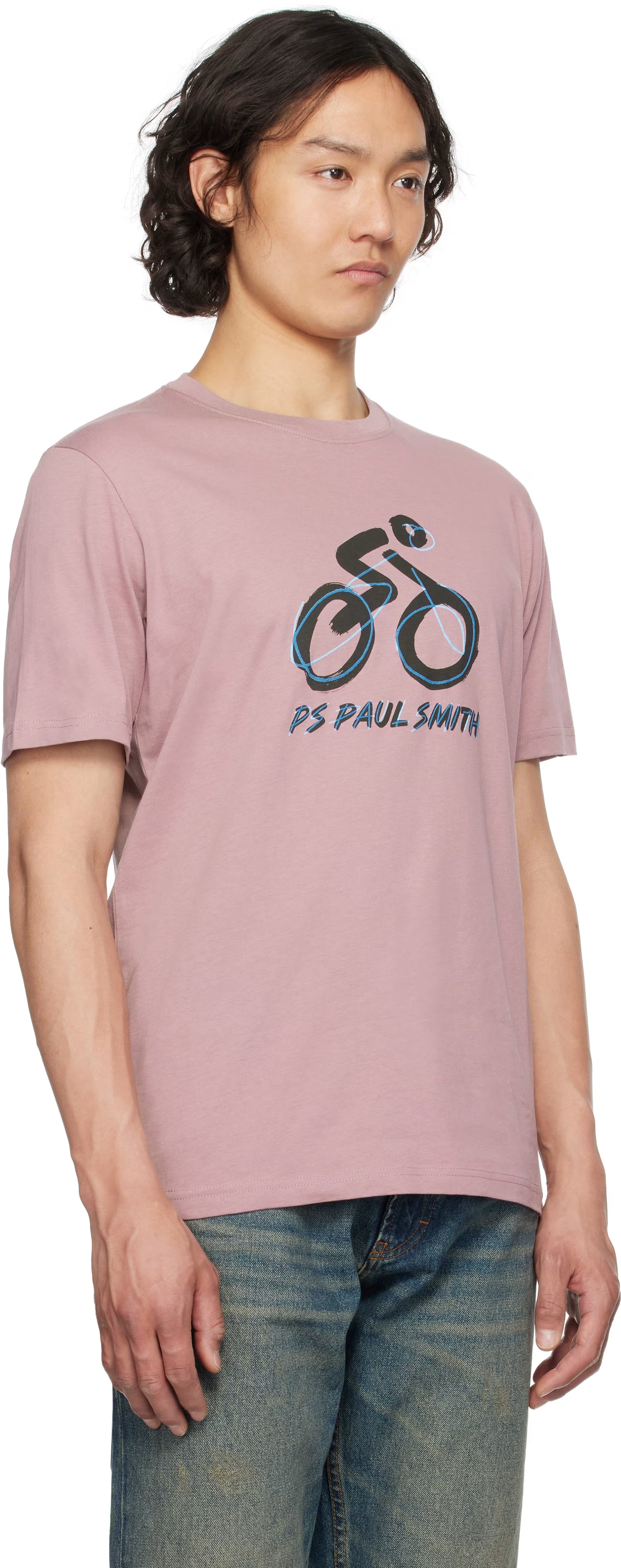 PAUL SMITH PS BIKE COTTON T-SHIRT LILAC PURPLE RRP £70 BNWT