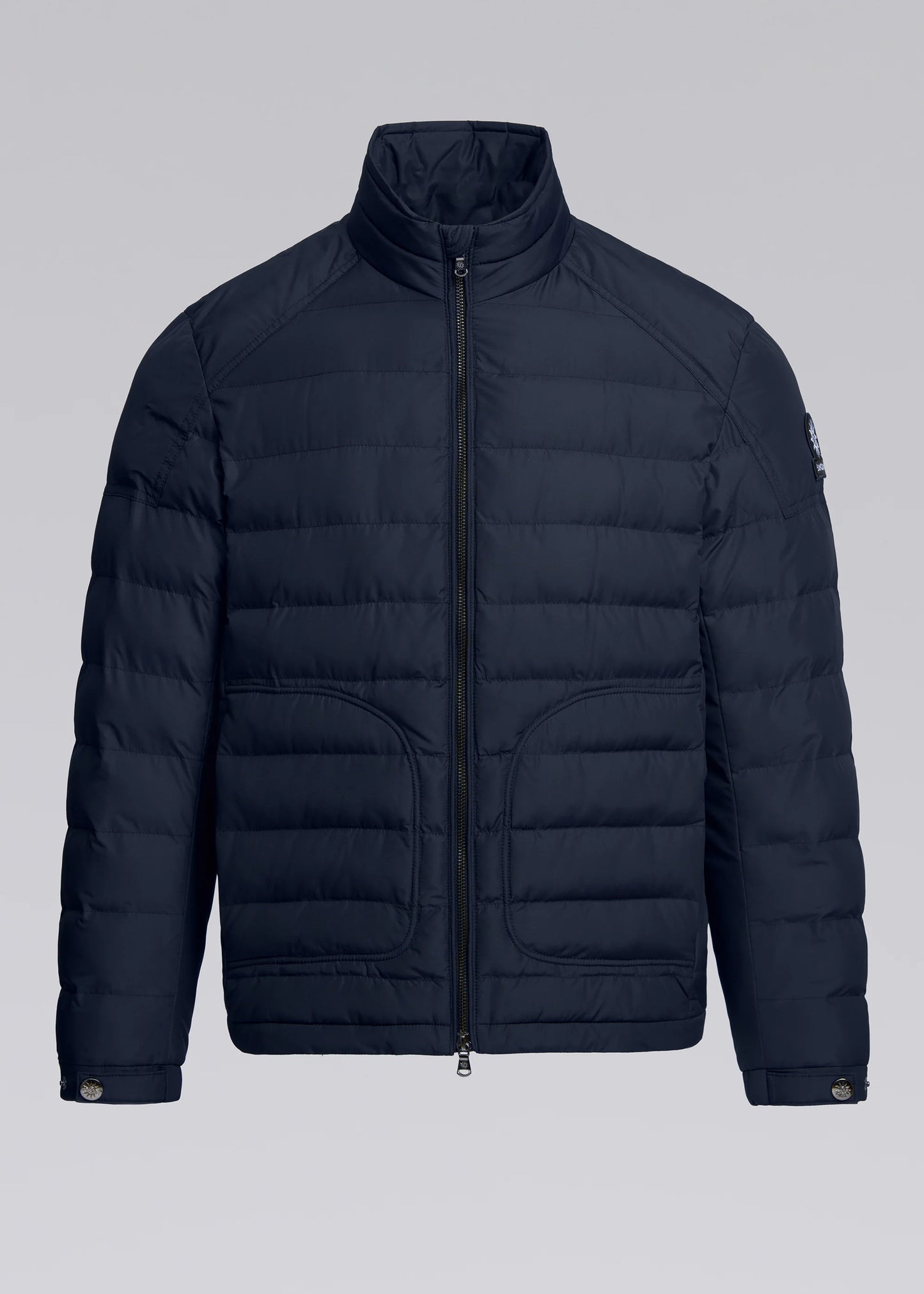 SANDBANKS RACER MICRO DOWN PUFFA JACKET RECYCLED POLYESTER NAVY RRP £365 NEW