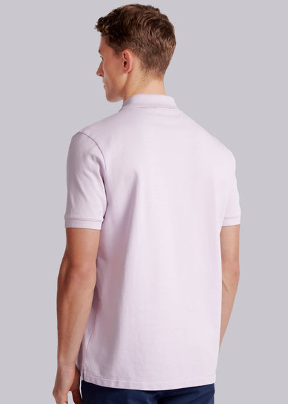 SANDBANKS PIQUE COTTON BADGE LOGO POLO SHIRT LILAC 5XL RRP £110 BNWT