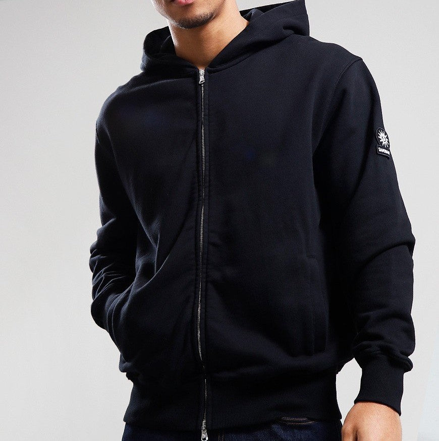 SANDBANKS COTTON FLEECE ZIPPED HOODED HOODIE SWEATSHIRT BLACK 3XL RRP £225 BNWT