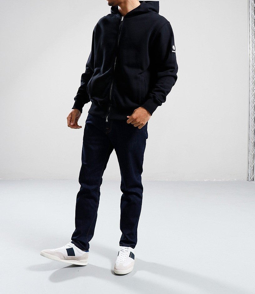 SANDBANKS COTTON FLEECE ZIPPED HOODED HOODIE SWEATSHIRT BLACK 3XL RRP £225 BNWT
