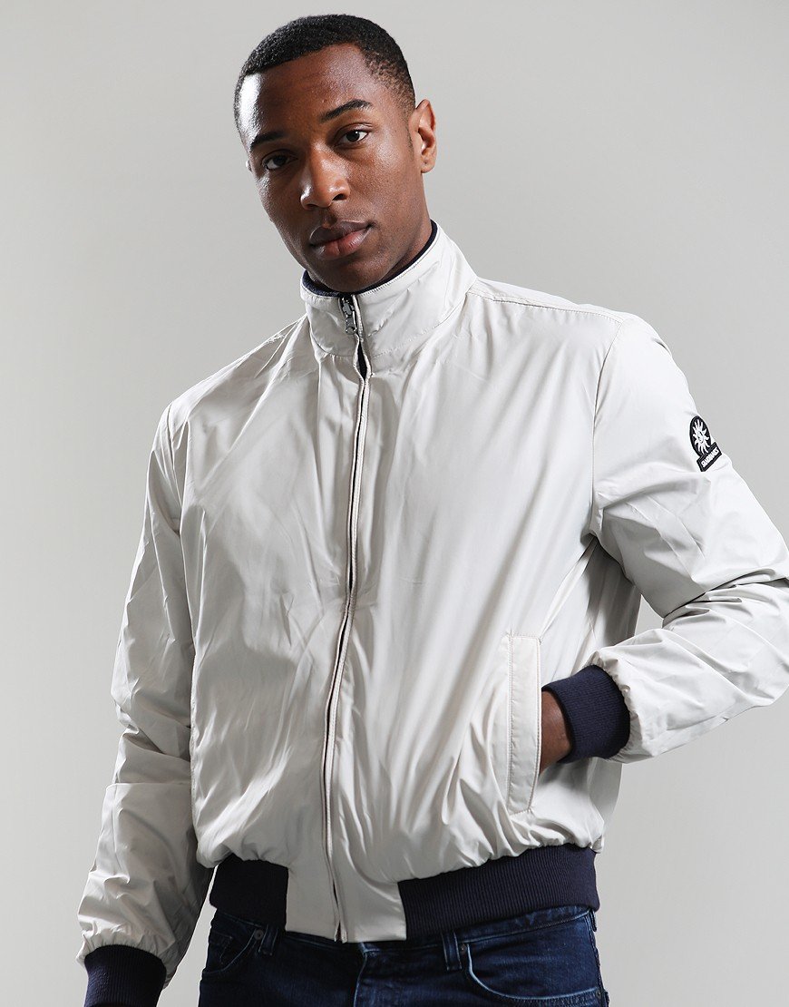SANDBANKS REVERSIBLE FUNNEL NECK BOMBER JACKET NAVY/STONE BEIGE XL RRP £325 BNWT