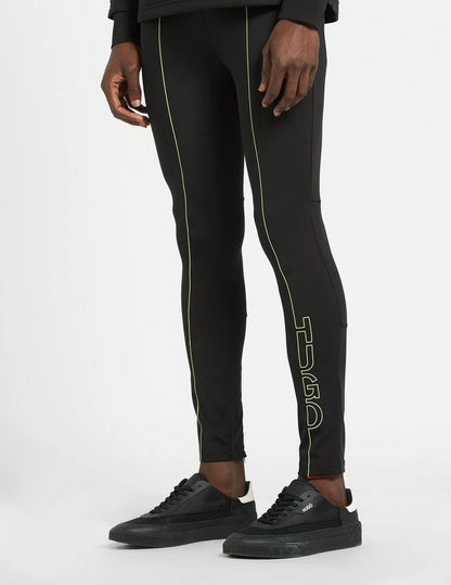 HUGO ACTIVO DEEFLATO X BLACK TRACKSUIT TROUSERS LEGGINGS MEDIUM RRP £139 BNWT