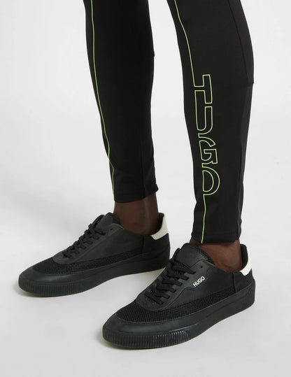 HUGO ACTIVO DEEFLATO X BLACK TRACKSUIT TROUSERS LEGGINGS MEDIUM RRP £139 BNWT