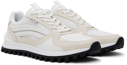 PAUL SMITH PS MARINO MIXED MEDIA LOW TOP TRAINERS WHITE RRP £195 BNIB