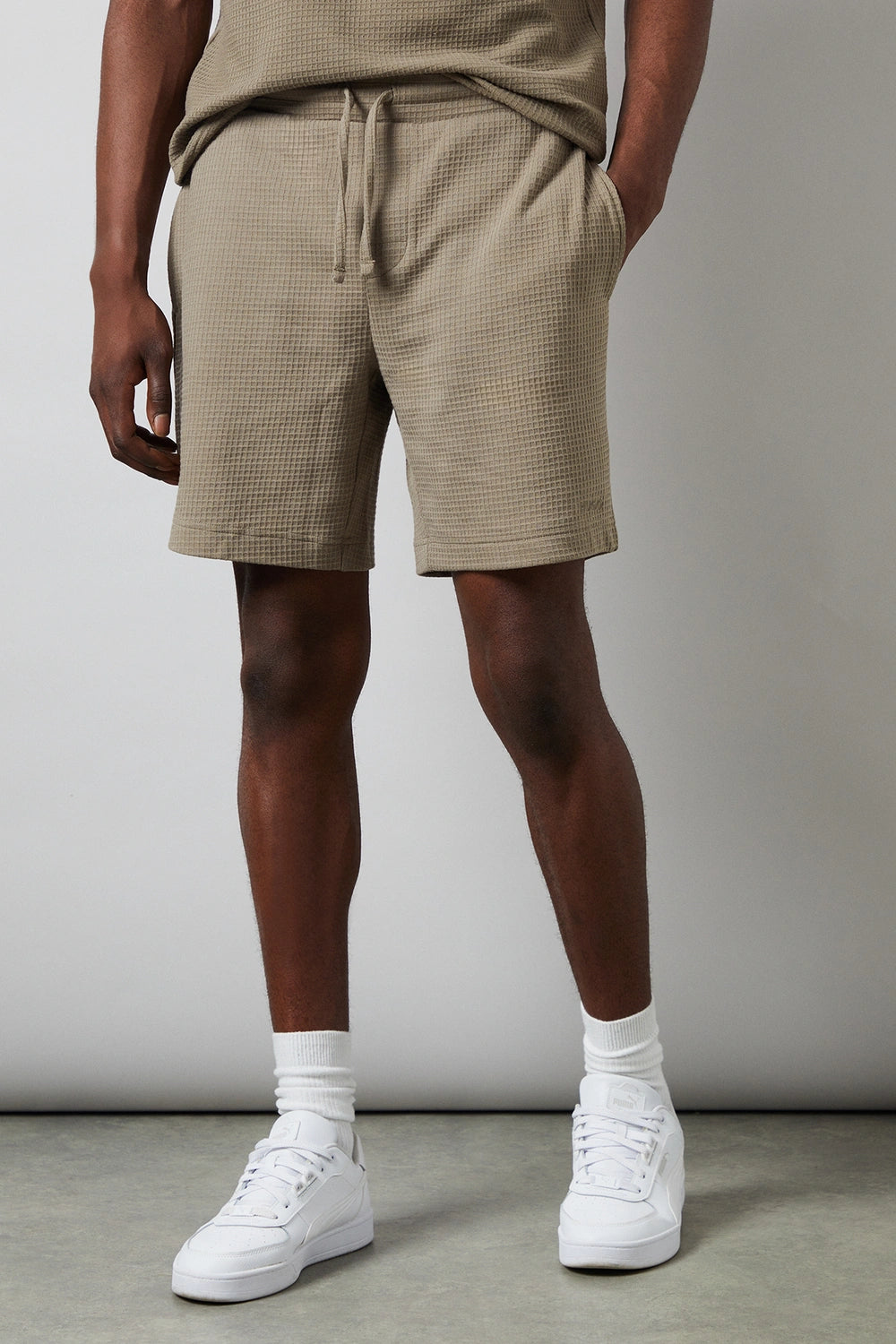 HUGO BY HUGO BOSS AUSTIN WAFFLE COTTON FLEECE SWEATSHORTS BROWN 2XL RRP £85 BNWT