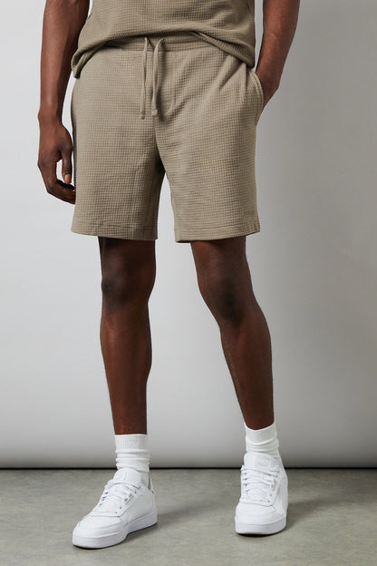 HUGO BY HUGO BOSS AUSTIN WAFFLE COTTON FLEECE SWEATSHORTS BROWN 2XL RRP £85 BNWT